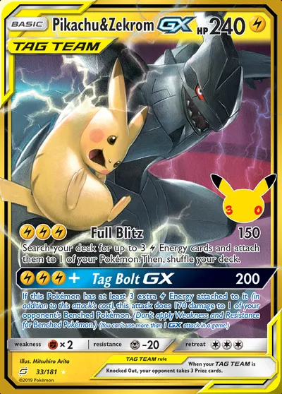 Pikachu & Zekrom-GX