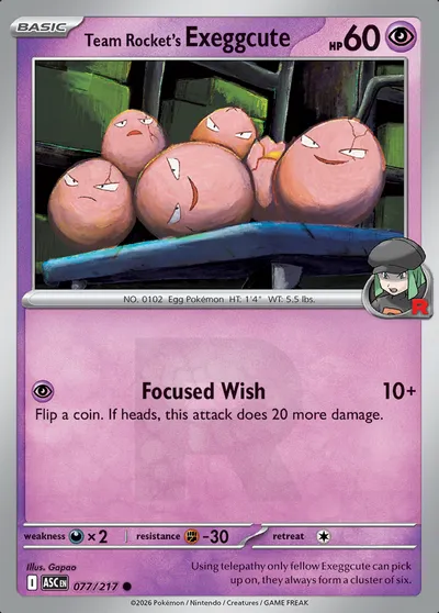 Team Rocket’s Exeggcute