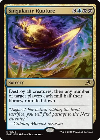 Singularity Rupture