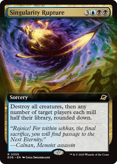 Singularity Rupture