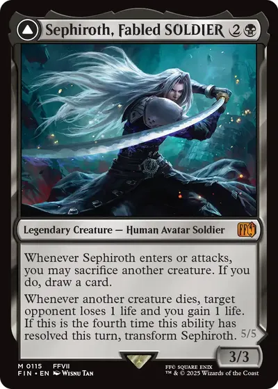 Sephiroth, Fabled SOLDIER // Sephiroth, One-Winged Angel