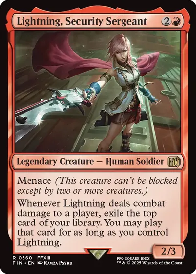 Lightning, Security Sergeant