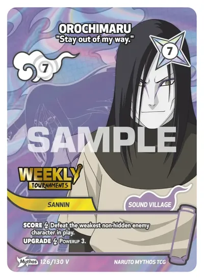 Orochimaru - "Stay out of my way."