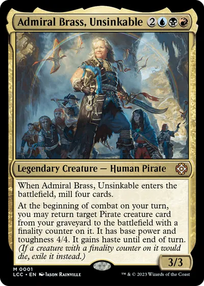 Admiral Brass, Unsinkable
