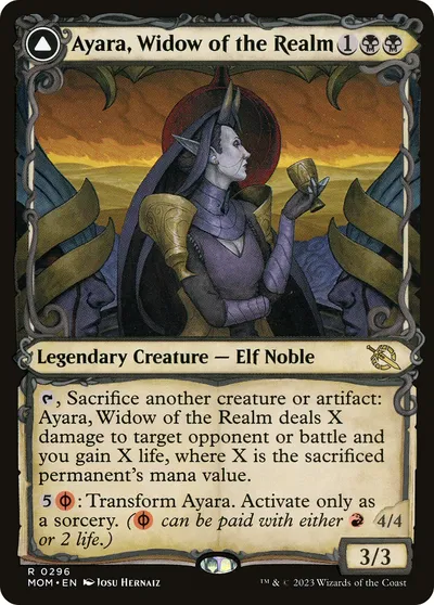 Ayara, Widow of the Realm // Ayara, Furnace Queen