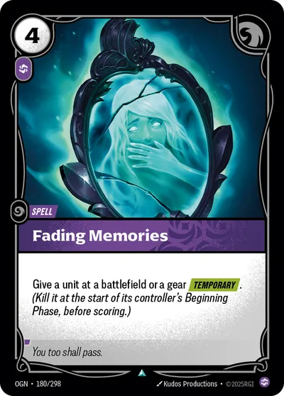 Fading Memories