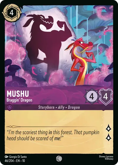 Mushu - Braggin' Dragon