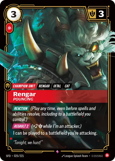 Rengar, Pouncing