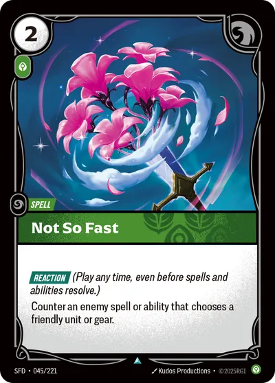 Not So Fast