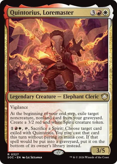Quintorius, Loremaster