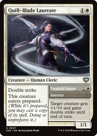 Quill-Blade Laureate // Twofold Intent