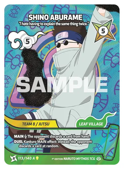 Shino Aburame - "I hate having to explain the same thing twice."