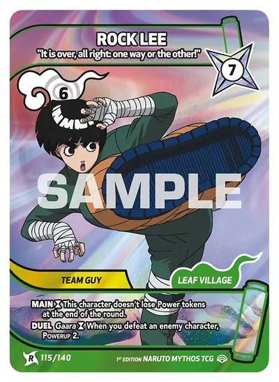Rock Lee - "It is over, all right: one way or the other!"