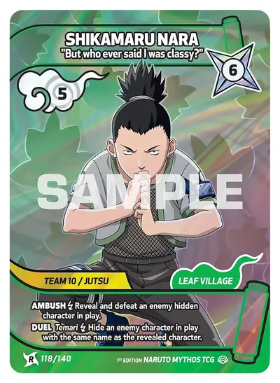 Shikamaru Nara - "But who ever said I was classy?"