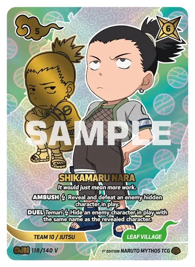 Shikamaru Nara - "It would just mean more work."