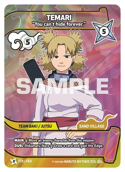 Temari - "You can't hide forever."