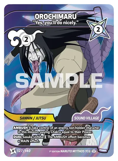 Orochimaru - "Yes, you'll do nicely."