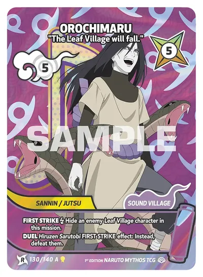Orochimaru - "The Leaf Village will fall."