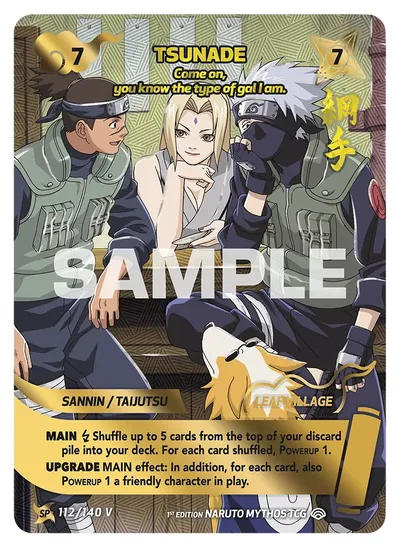 Tsunade - "Come on, you know the type of gal I am."