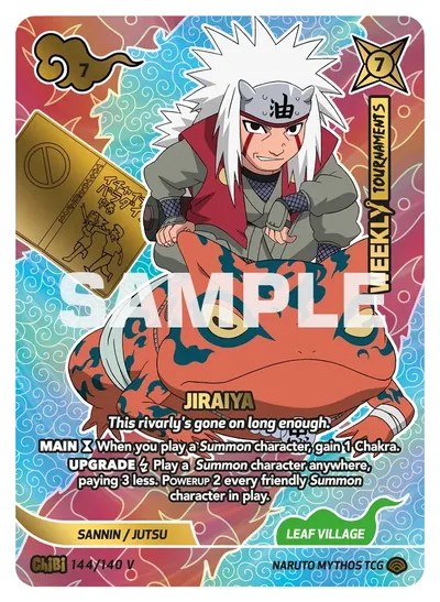 Jiraiya - "This rivalry's gone on long enough."