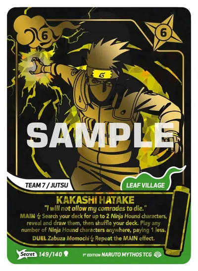 Kakashi Hatake - "I will not allow my comrades to die."