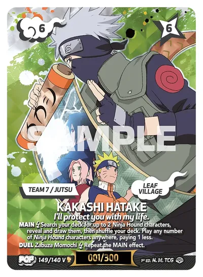 Kakashi Hatake - "I'll protect you with my life."