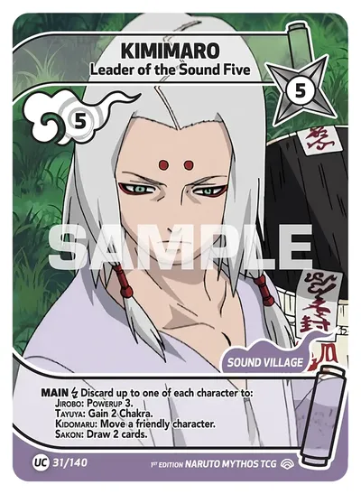 Kimimaro - Leader of the Sound Five