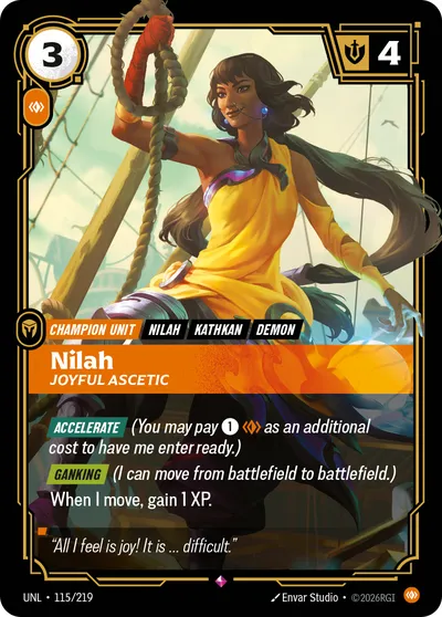 Nilah, Joyful Ascetic