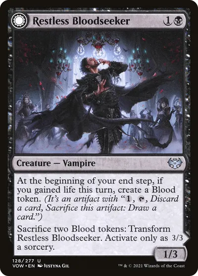 Restless Bloodseeker // Bloodsoaked Reveler