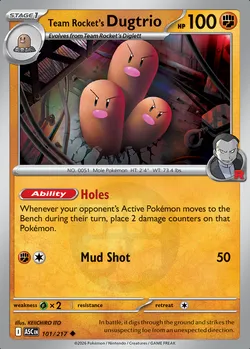 Team Rocket’s Dugtrio