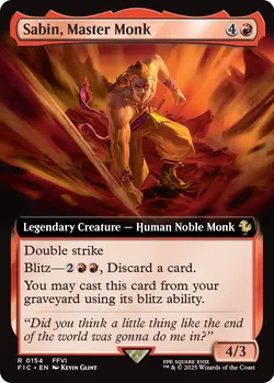 Sabin, Master Monk