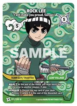Rock Lee - I will make you proud, Sensei.