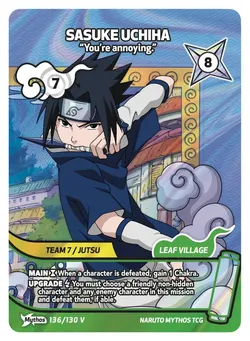 Sasuke Uchiha - “You’re annoying.”