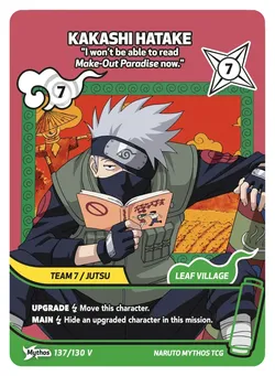 Kakashi Hatake - I won’t be able to read Make-Out Paradise now.