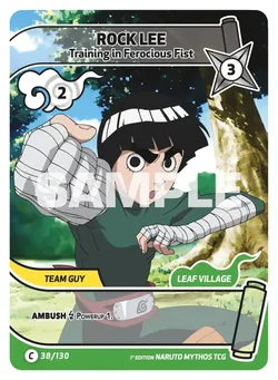 Rock Lee - Training in Ferocious Fist