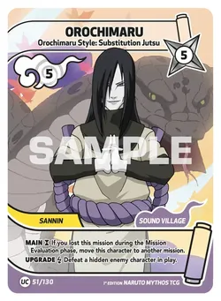 Orochimaru - Orochimaru Style: Substitution Jutsu