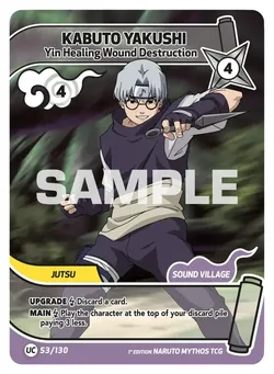 Kabuto Yakushi - Yin Healing Wound Destruction