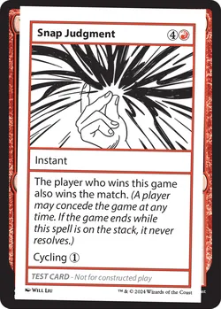 Snap Judgment