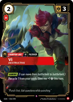 Vi, Destructive