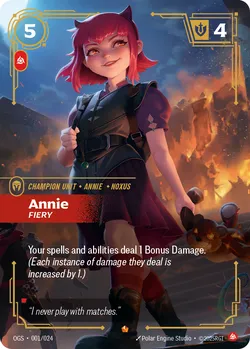 Annie, Fiery