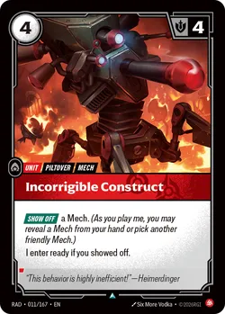 Incorrigible Construct
