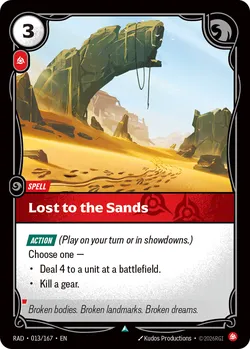 Lost to the Sands