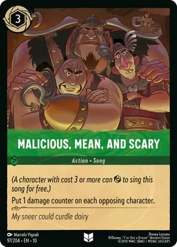 Malicious, Mean, and Scary
