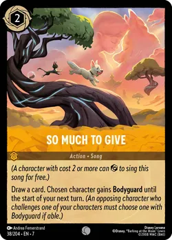 So Much to Give