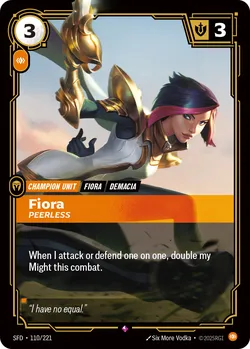 Fiora, Peerless