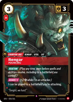 Rengar, Pouncing