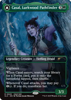 Casal, Lurkwood Pathfinder // Casal, Pathbreaker Owlbear