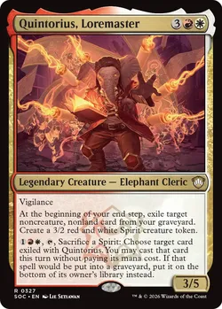 Quintorius, Loremaster