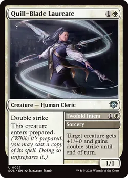 Quill-Blade Laureate // Twofold Intent