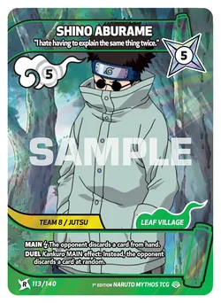 Shino Aburame - "I hate having to explain the same thing twice."